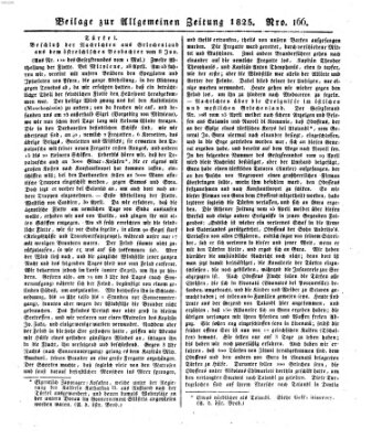 Allgemeine Zeitung Mittwoch 15. Juni 1825