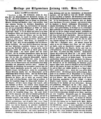 Allgemeine Zeitung Freitag 24. Juni 1825