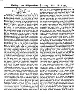 Allgemeine Zeitung Dienstag 5. Juli 1825