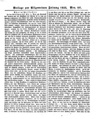 Allgemeine Zeitung Mittwoch 6. Juli 1825