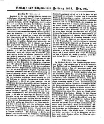 Allgemeine Zeitung Samstag 9. Juli 1825