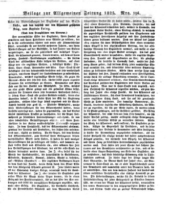 Allgemeine Zeitung Mittwoch 13. Juli 1825