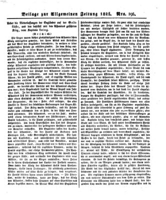 Allgemeine Zeitung Donnerstag 14. Juli 1825