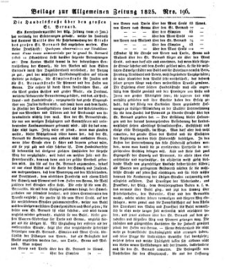 Allgemeine Zeitung Freitag 15. Juli 1825