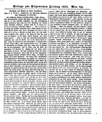 Allgemeine Zeitung Montag 18. Juli 1825