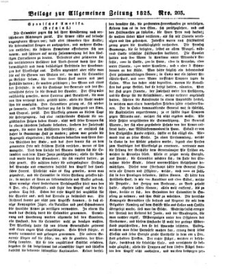 Allgemeine Zeitung Freitag 22. Juli 1825