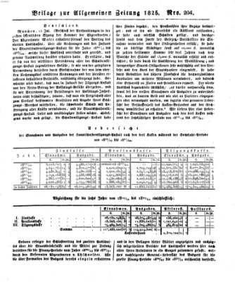 Allgemeine Zeitung Samstag 23. Juli 1825