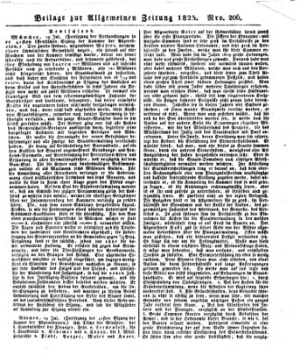 Allgemeine Zeitung Montag 25. Juli 1825