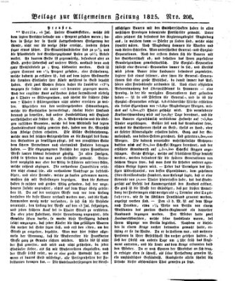 Allgemeine Zeitung Mittwoch 27. Juli 1825