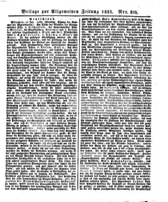 Allgemeine Zeitung Freitag 29. Juli 1825