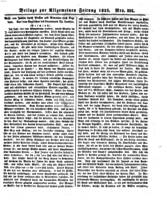 Allgemeine Zeitung Mittwoch 10. August 1825