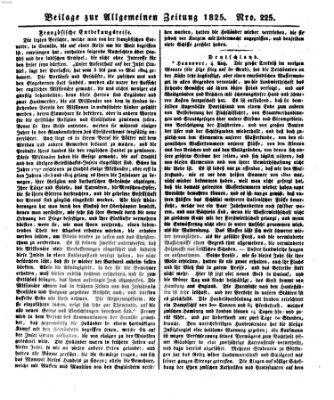 Allgemeine Zeitung Samstag 13. August 1825