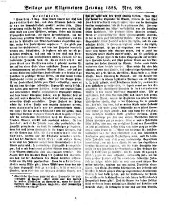 Allgemeine Zeitung Sonntag 14. August 1825