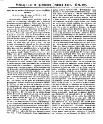 Allgemeine Zeitung Mittwoch 17. August 1825