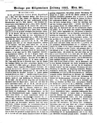 Allgemeine Zeitung Montag 29. August 1825