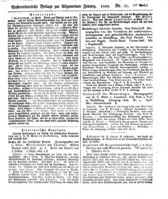 Allgemeine Zeitung Sonntag 27. April 1828