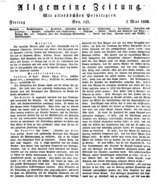 Allgemeine Zeitung Freitag 2. Mai 1828