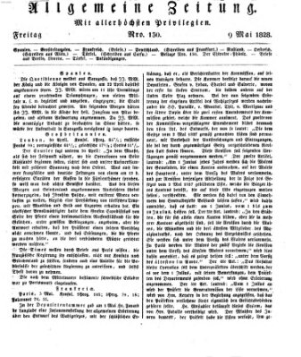 Allgemeine Zeitung Freitag 9. Mai 1828