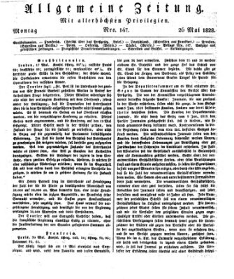 Allgemeine Zeitung Montag 26. Mai 1828