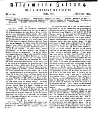 Allgemeine Zeitung Montag 9. Juni 1828