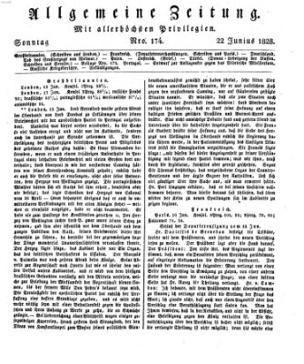 Allgemeine Zeitung Sonntag 22. Juni 1828