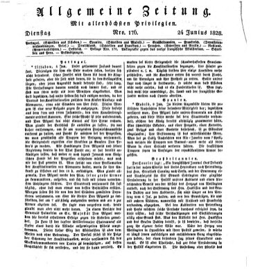 Allgemeine Zeitung Dienstag 24. Juni 1828