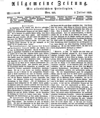 Allgemeine Zeitung Mittwoch 2. Juli 1828