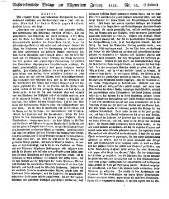 Allgemeine Zeitung Samstag 5. Juli 1828