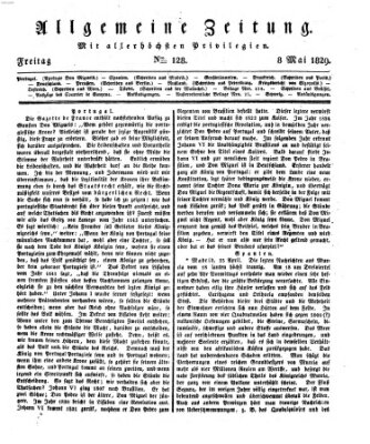 Allgemeine Zeitung Freitag 8. Mai 1829