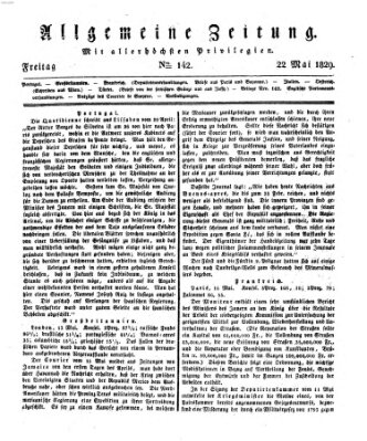 Allgemeine Zeitung Freitag 22. Mai 1829