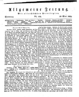 Allgemeine Zeitung Sonntag 24. Mai 1829