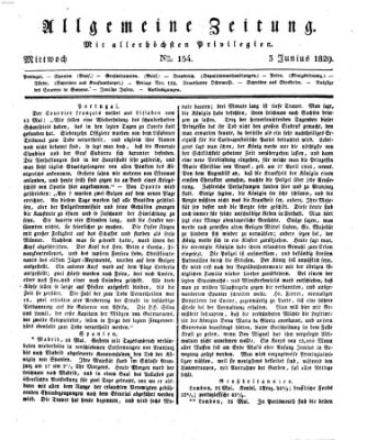 Allgemeine Zeitung Mittwoch 3. Juni 1829