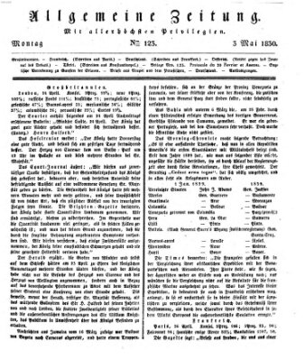 Allgemeine Zeitung Montag 3. Mai 1830