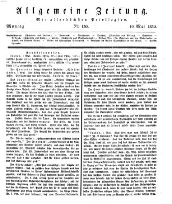 Allgemeine Zeitung Montag 10. Mai 1830