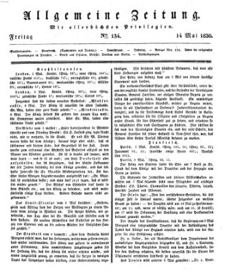 Allgemeine Zeitung Freitag 14. Mai 1830