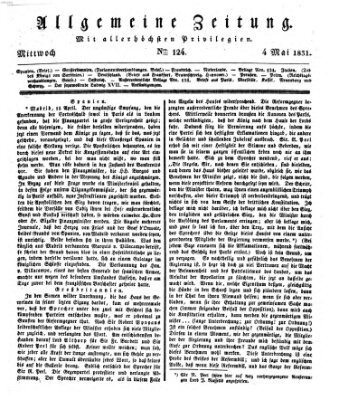 Allgemeine Zeitung Mittwoch 4. Mai 1831