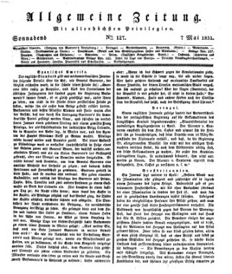 Allgemeine Zeitung Samstag 7. Mai 1831