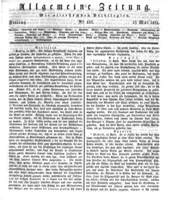 Allgemeine Zeitung Freitag 13. Mai 1831