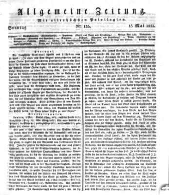 Allgemeine Zeitung Sonntag 15. Mai 1831