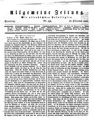 Allgemeine Zeitung Sonntag 23. Oktober 1831