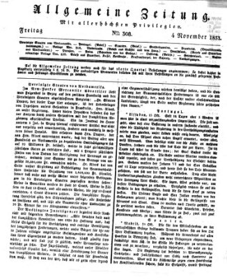 Allgemeine Zeitung Freitag 4. November 1831