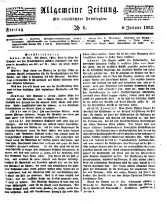 Allgemeine Zeitung Freitag 6. Januar 1832