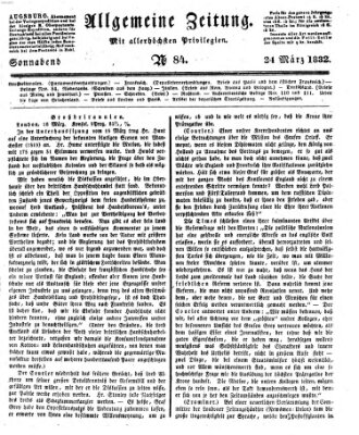 Allgemeine Zeitung Samstag 24. März 1832