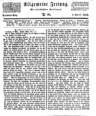 Allgemeine Zeitung Donnerstag 5. April 1832