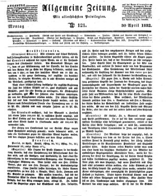 Allgemeine Zeitung Montag 30. April 1832