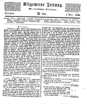 Allgemeine Zeitung Dienstag 1. Mai 1832