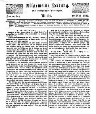 Allgemeine Zeitung Donnerstag 10. Mai 1832