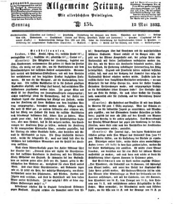 Allgemeine Zeitung Sonntag 13. Mai 1832