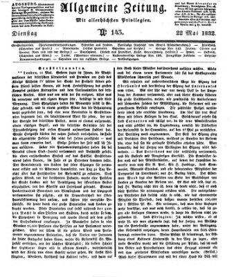 Allgemeine Zeitung Dienstag 22. Mai 1832