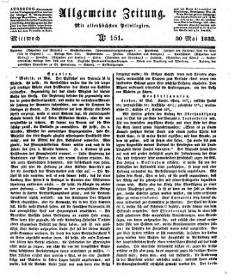 Allgemeine Zeitung Mittwoch 30. Mai 1832